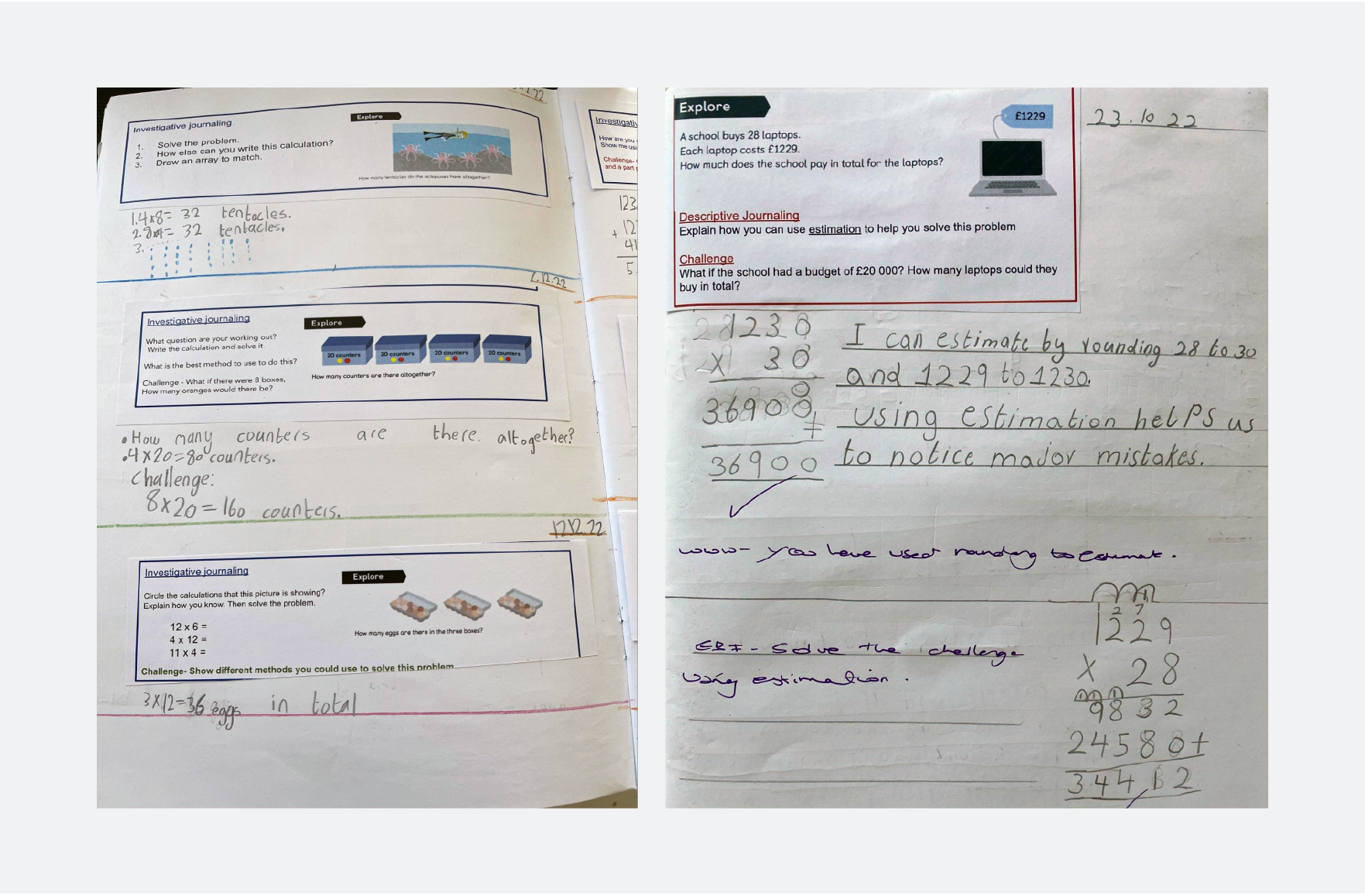 More images of student examples