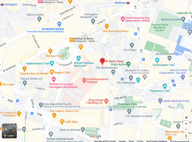 Google maps of the location of Maths — No Problem! summit 