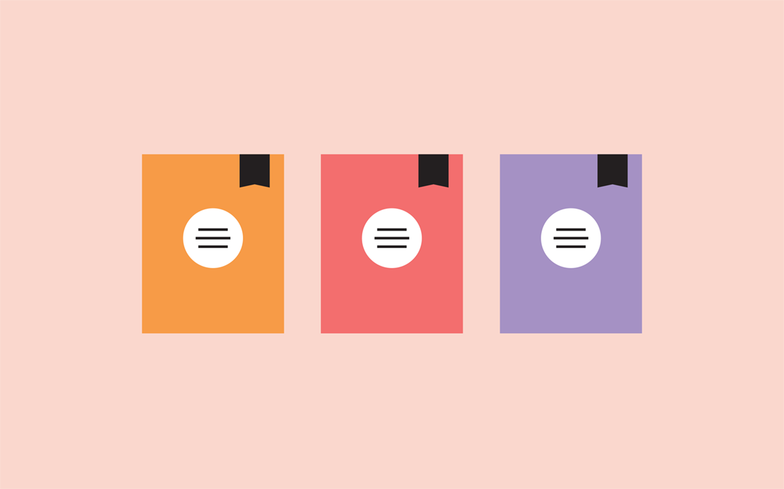 Three different coloured Maths — No Problem! books. Orange, pink and violet