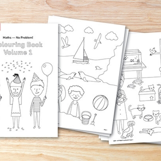 excerpts from the Maths — No Problem! Colouring Book Volume 1