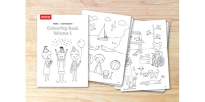 excerpts from the Maths — No Problem! Colouring Book Volume 1