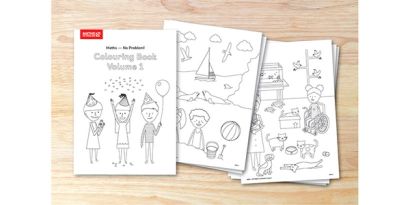 excerpts from the Maths — No Problem! Colouring Book Volume 1