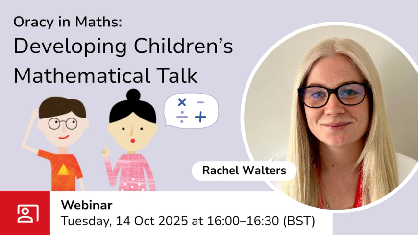 Oracy webinar graphic with event details