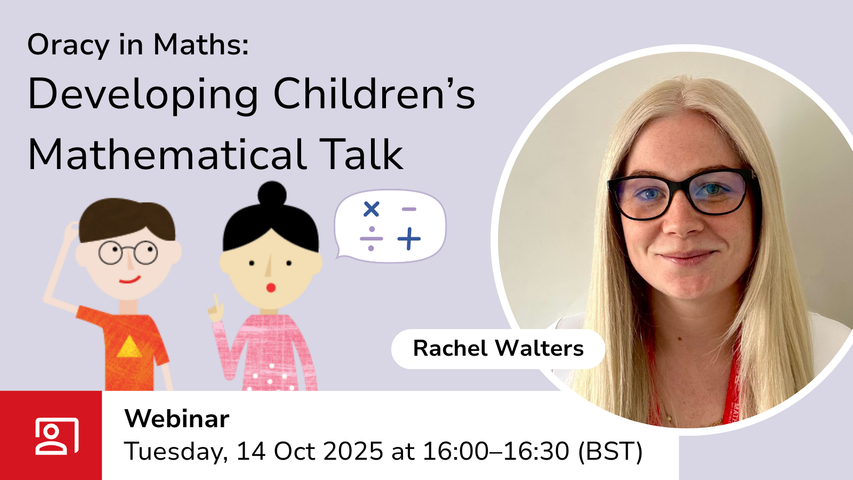 Oracy webinar graphic with event details