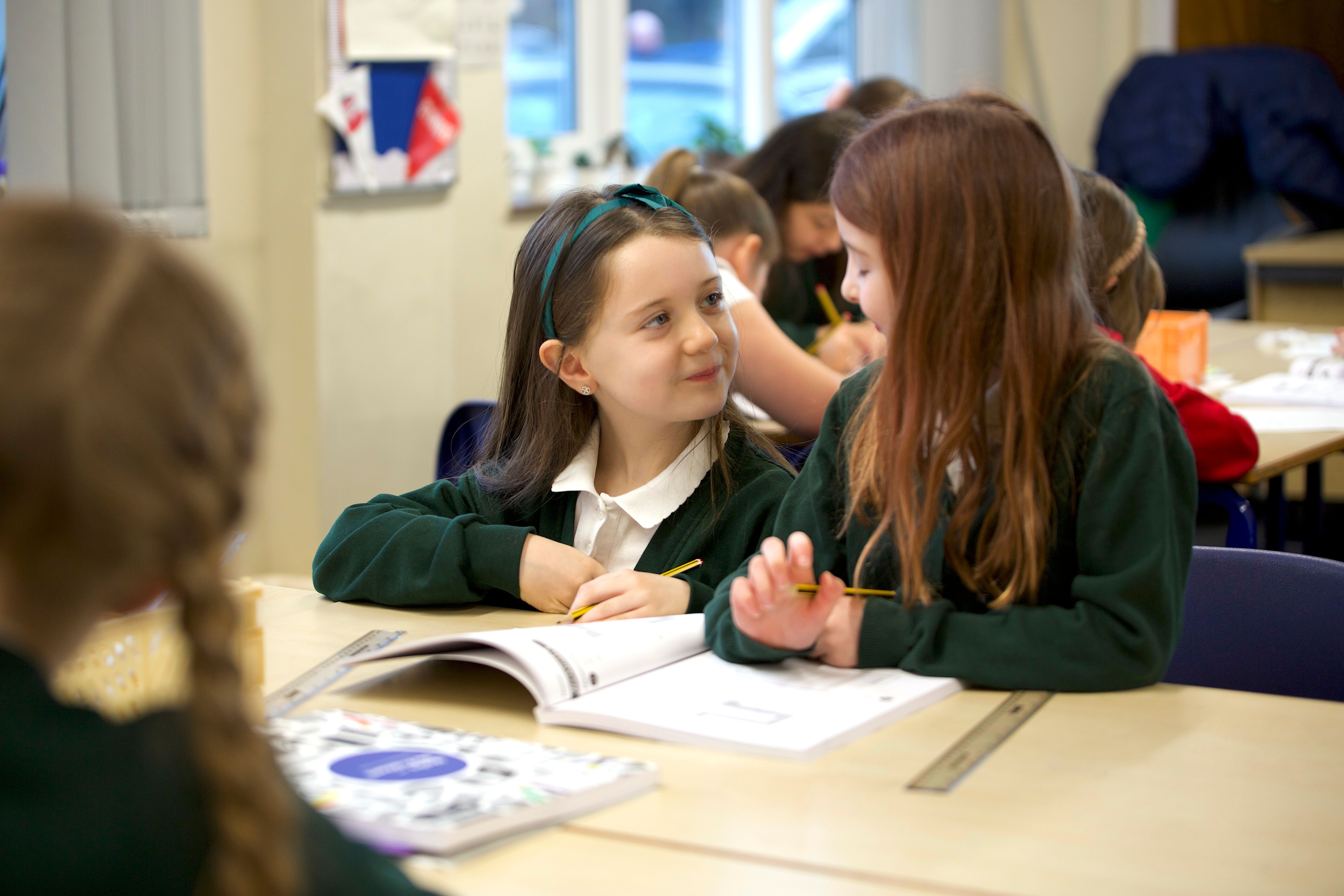 Sandycroft North Wales pupils working together