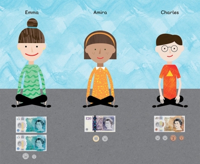 Lesson on money from Maths — No Problem! textbook