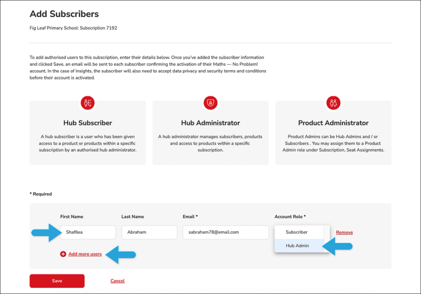 Add a subscriber tutorial continuation