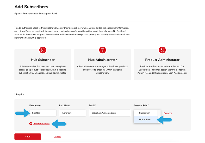 Add a subscriber tutorial continuation