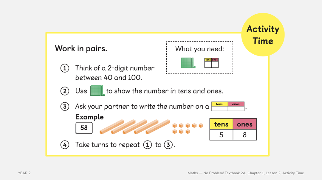year 2 textbook 2a chapter 1 lesson 2 activity time
