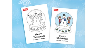 snowman snowglobe free colouring page download