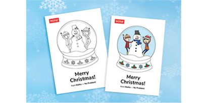 snowman snowglobe free colouring page download