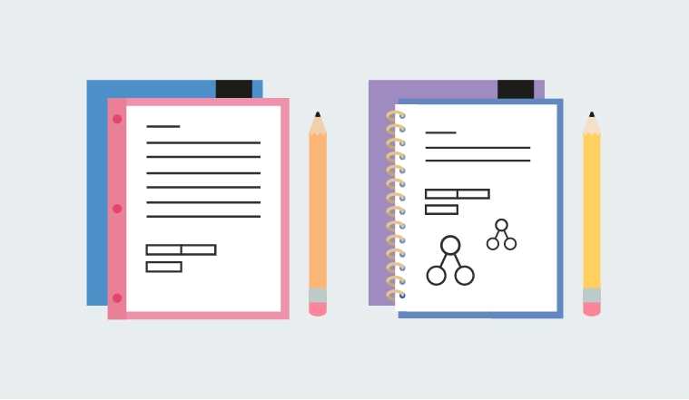 two primary maths journals side by side