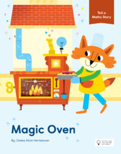 EYFS foundational stage picture book cover with a fox delivering a cake to a oven