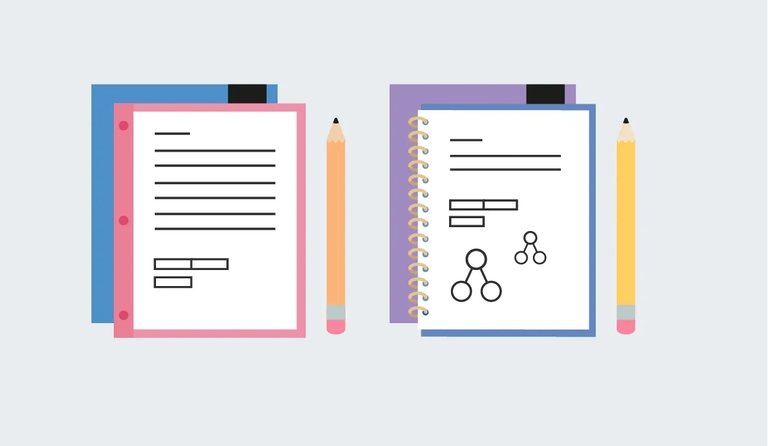 journalling books with pencils