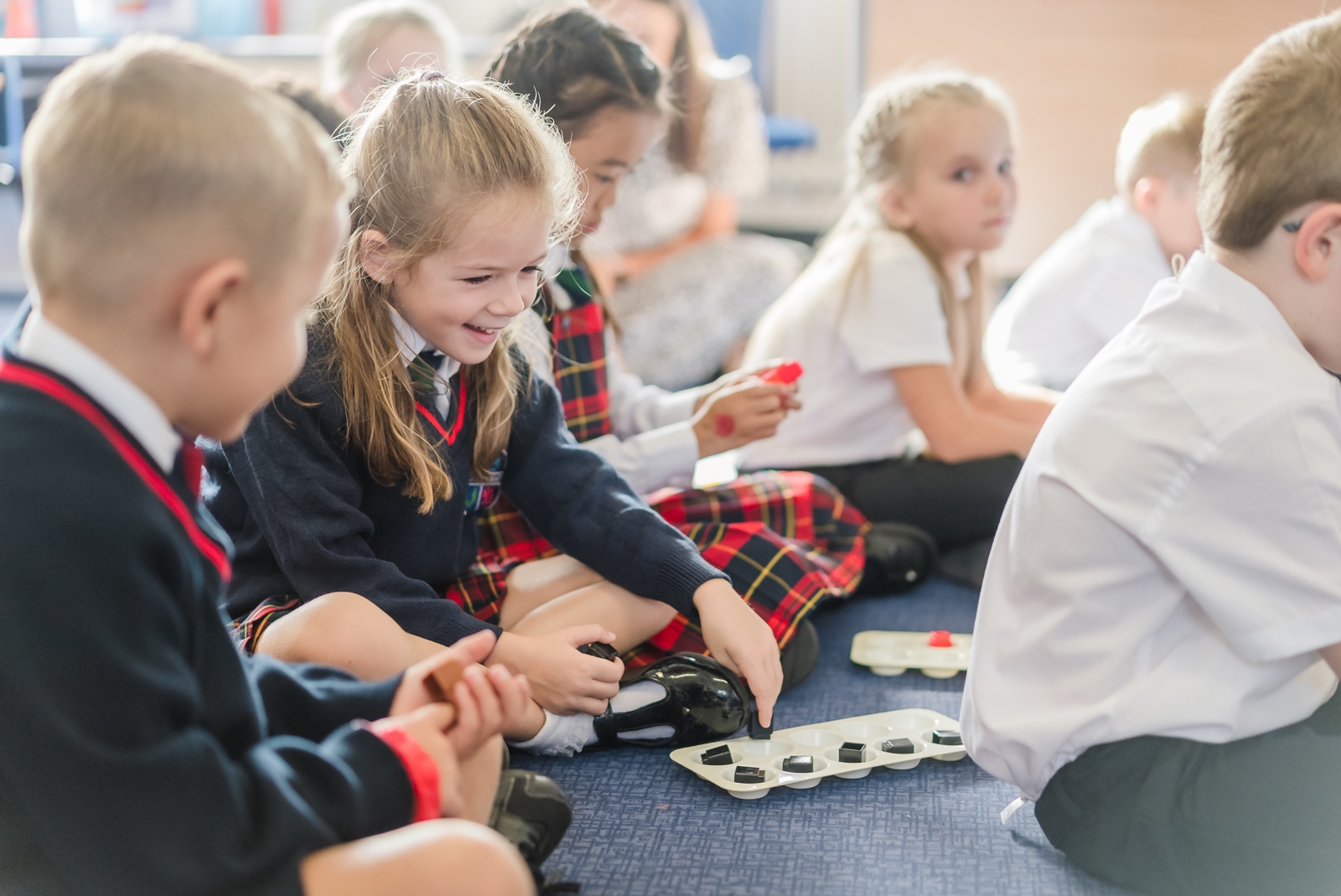 Pupils from Aragon Primary at a maths lesson