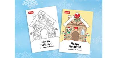 gingerbread house advanced free colouring page download