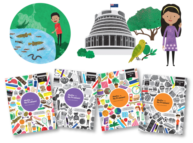 New Zealand textbooks and characters