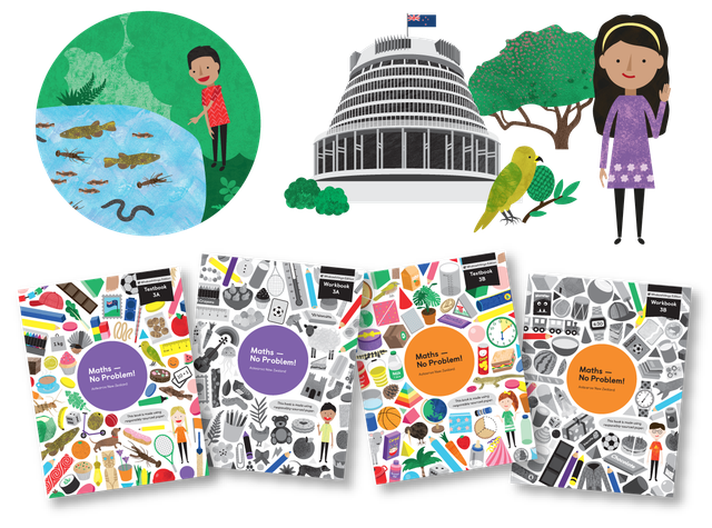 New Zealand textbooks and characters