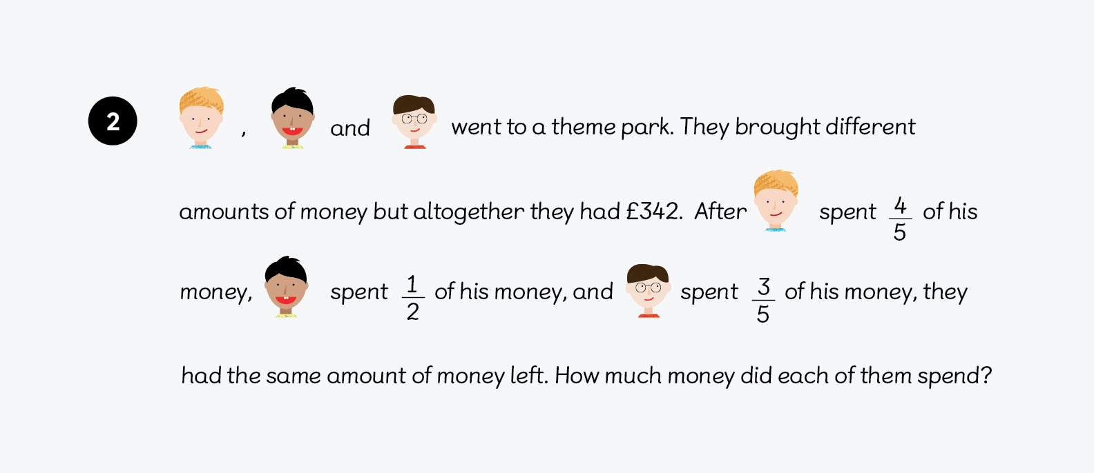 year 6 maths mastery word problem from Maths — No Problem! Chapter 6 Primary Series Workbook
