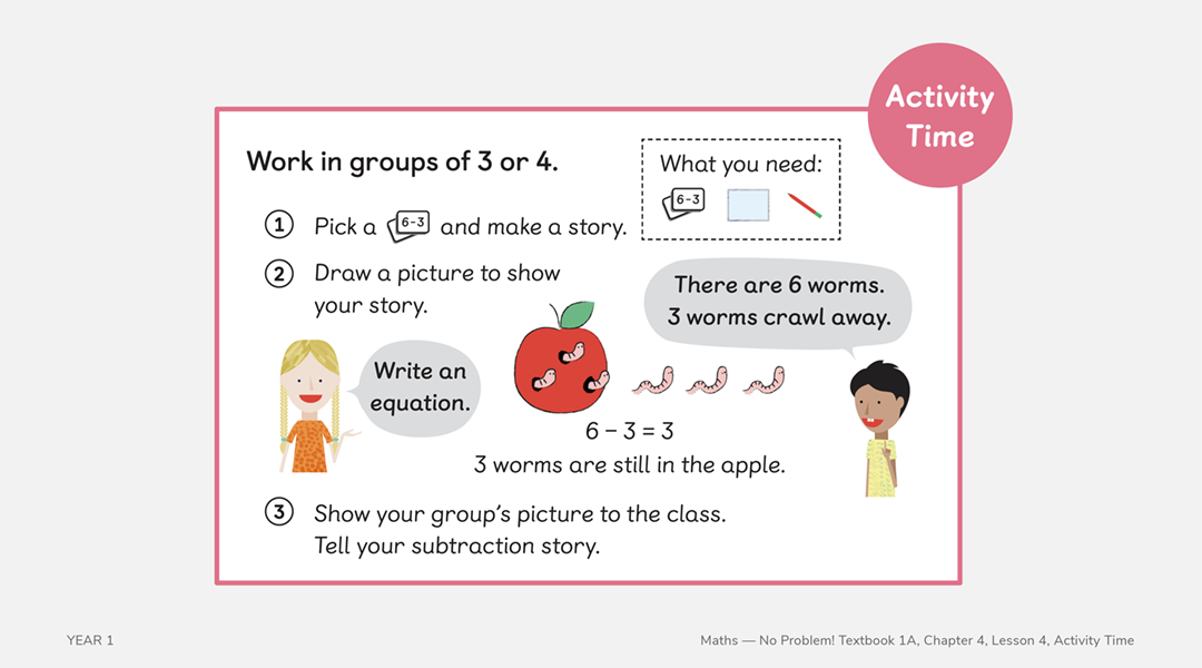 year 1 textbook 1a chapter 4 lesson 4 activity