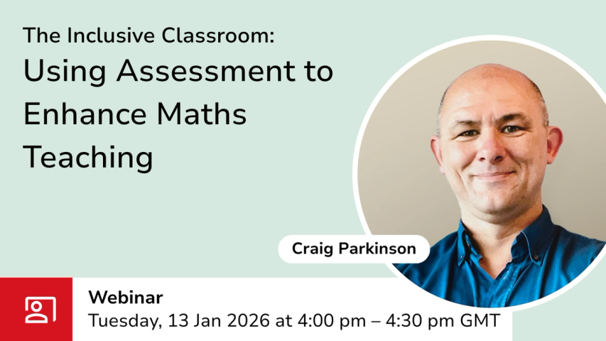 Inclusive classroom webinar graphic with event details