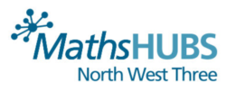 The logo for Maths Hubs North West Three