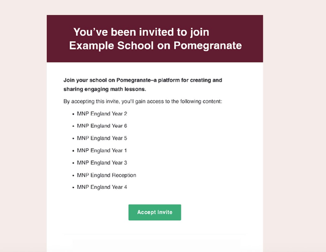 Pomegranate setting up your account email