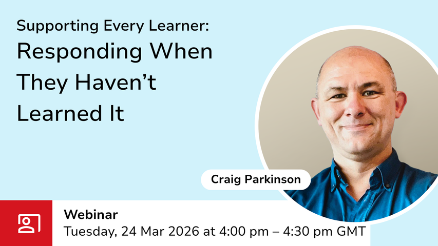 Supporting Every Learner webinar graphic with event details