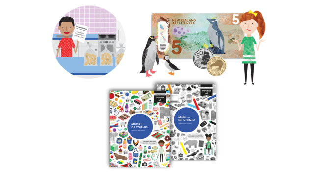 Year 4 Maths — No Problem! New Edition Textbooks and Workbooks and illustrations from within