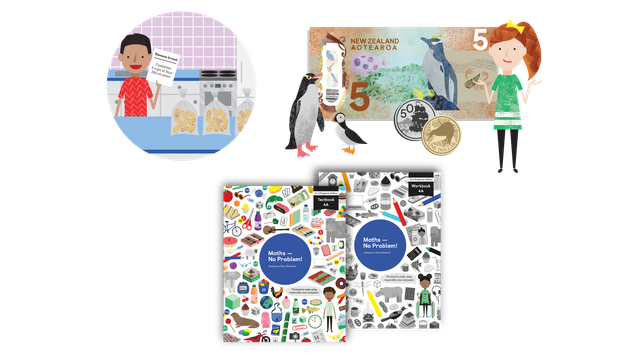 Year 4 Maths — No Problem! New Edition Textbooks and Workbooks and illustrations from within