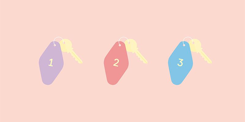Three keys representing the keys to maths assessment