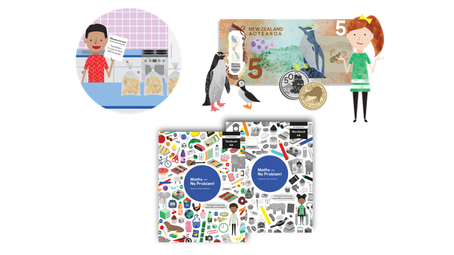 Year 4 Maths — No Problem! New Edition Textbooks and Workbooks and illustrations from within