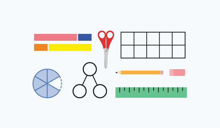 maths mastery bar model, 10 frame, ruler and number bonds