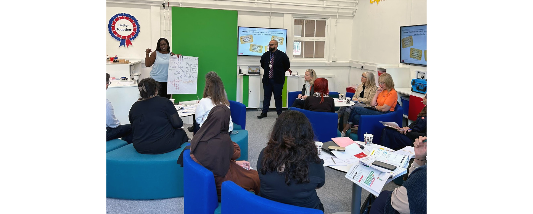 image of classroom during Maths — No Problem! open day