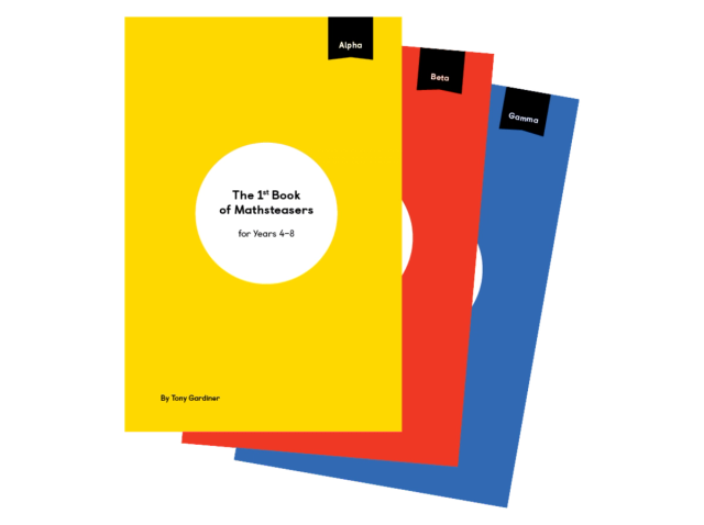 Mathsteaser book covers fanned out
