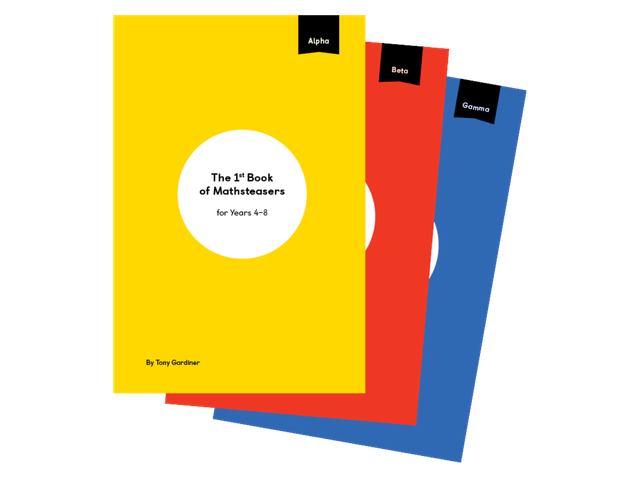 Mathsteaser book covers fanned out