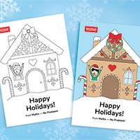gingerbread house free colouring page download