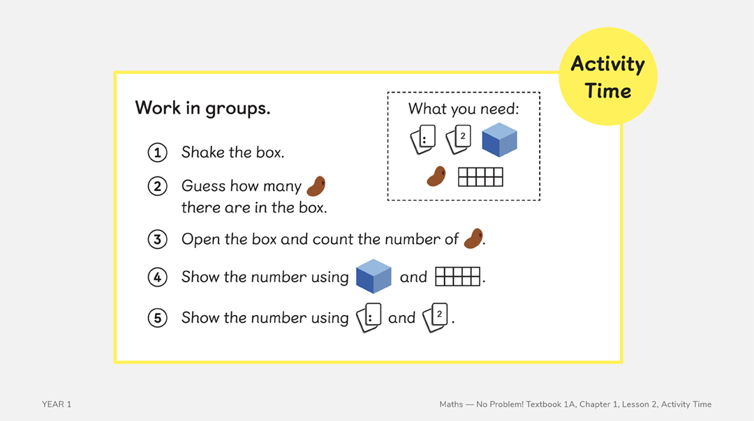 year 1 textbook 1a chapter 1 lesson 2 activity time
