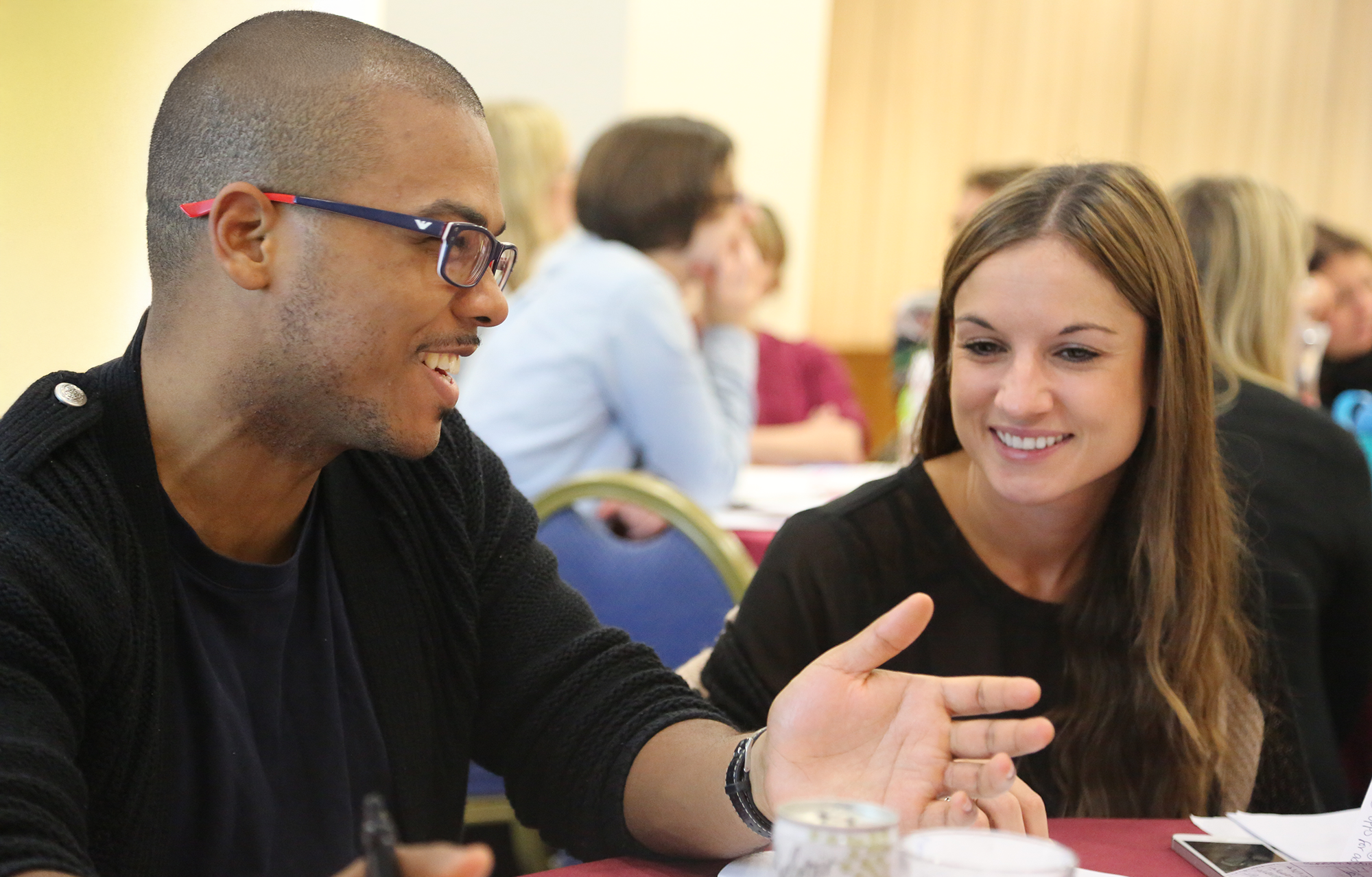 Two primary schoolteachers taking becoming fellow teachers