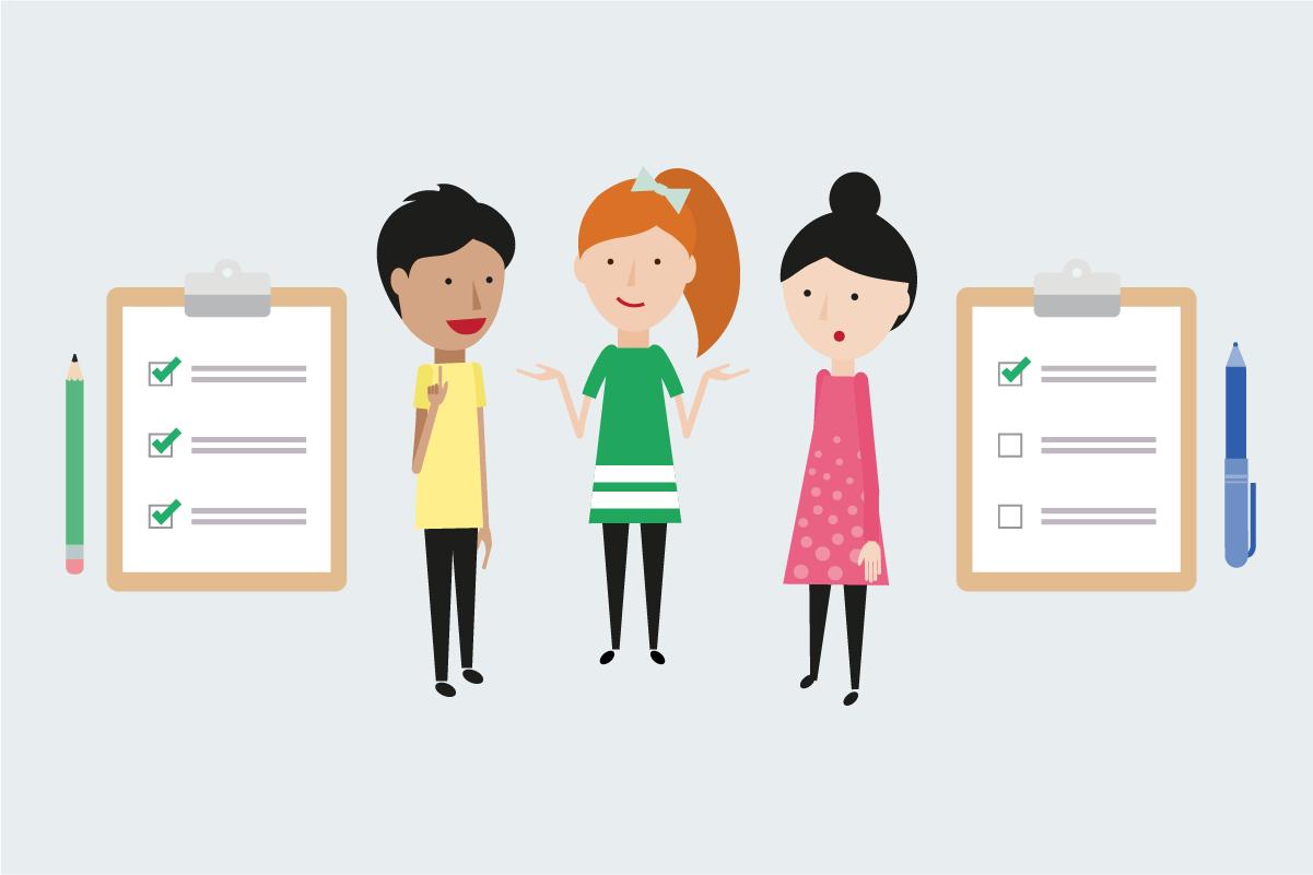 maths teacher and pupils