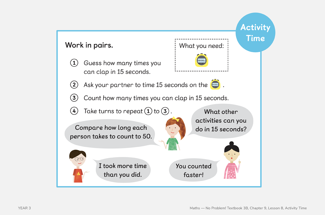 year 3 textbook 3b chapter 9 lesson 8 activity time