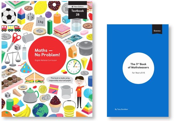 Maths — No Problem! primary mathematics textbook 2b and advanced learners mathsteasers book