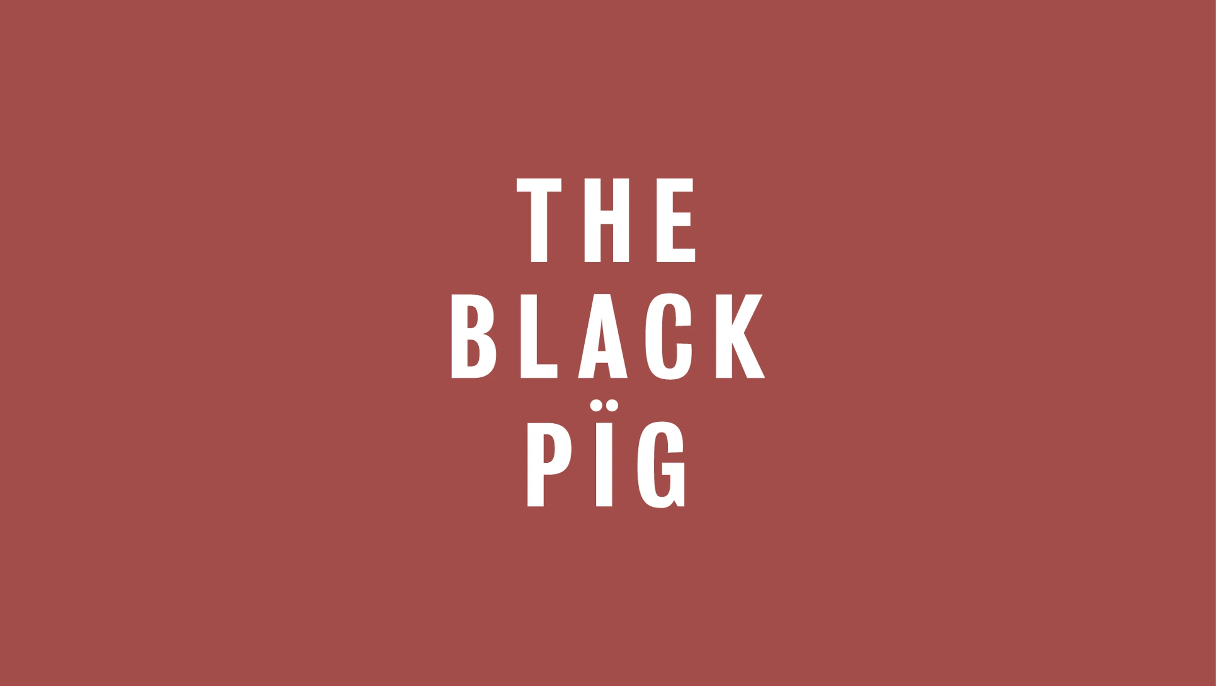 The Black Pig brand logo