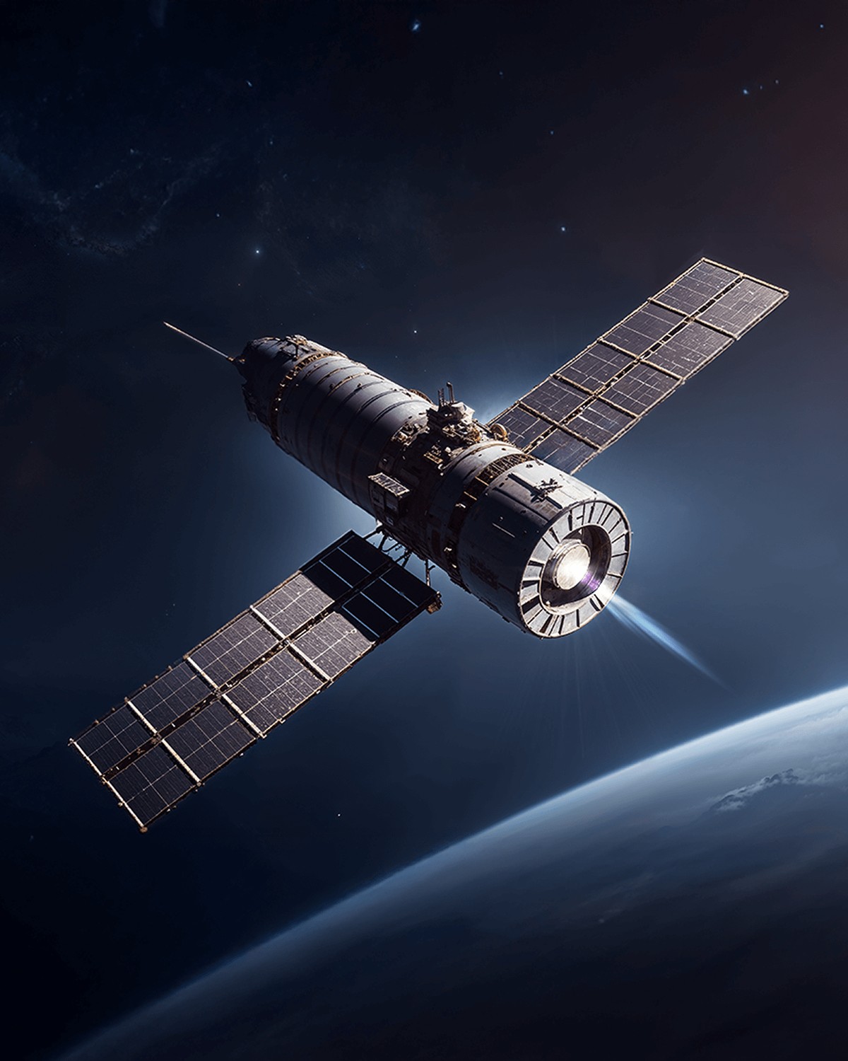 Magdrive satellite in space