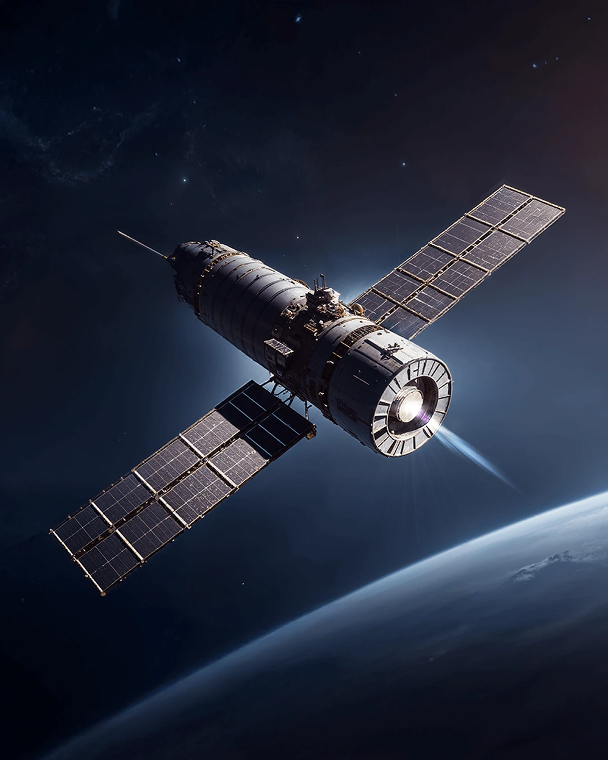 Magdrive satellite in space