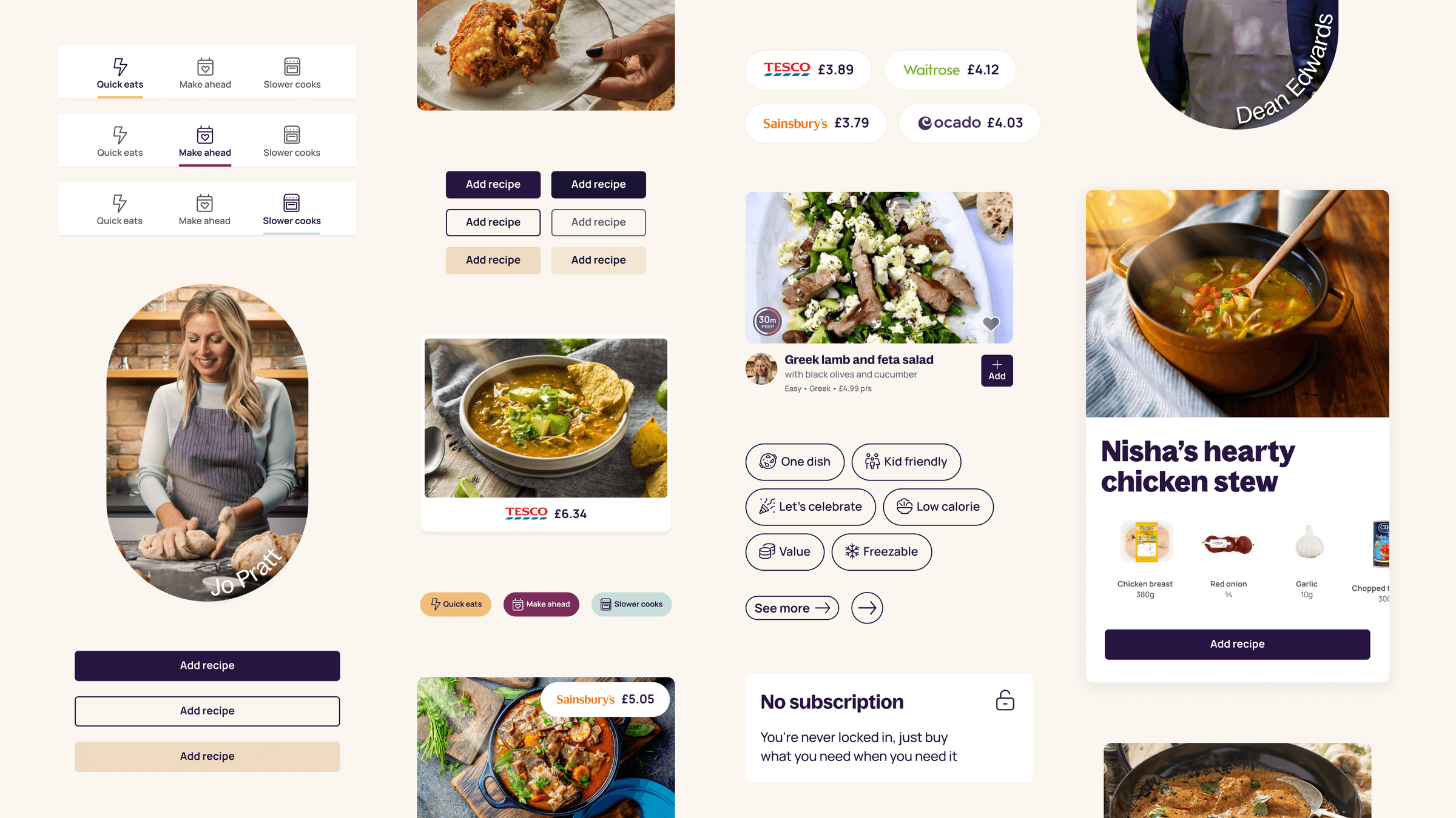 Plate Up components