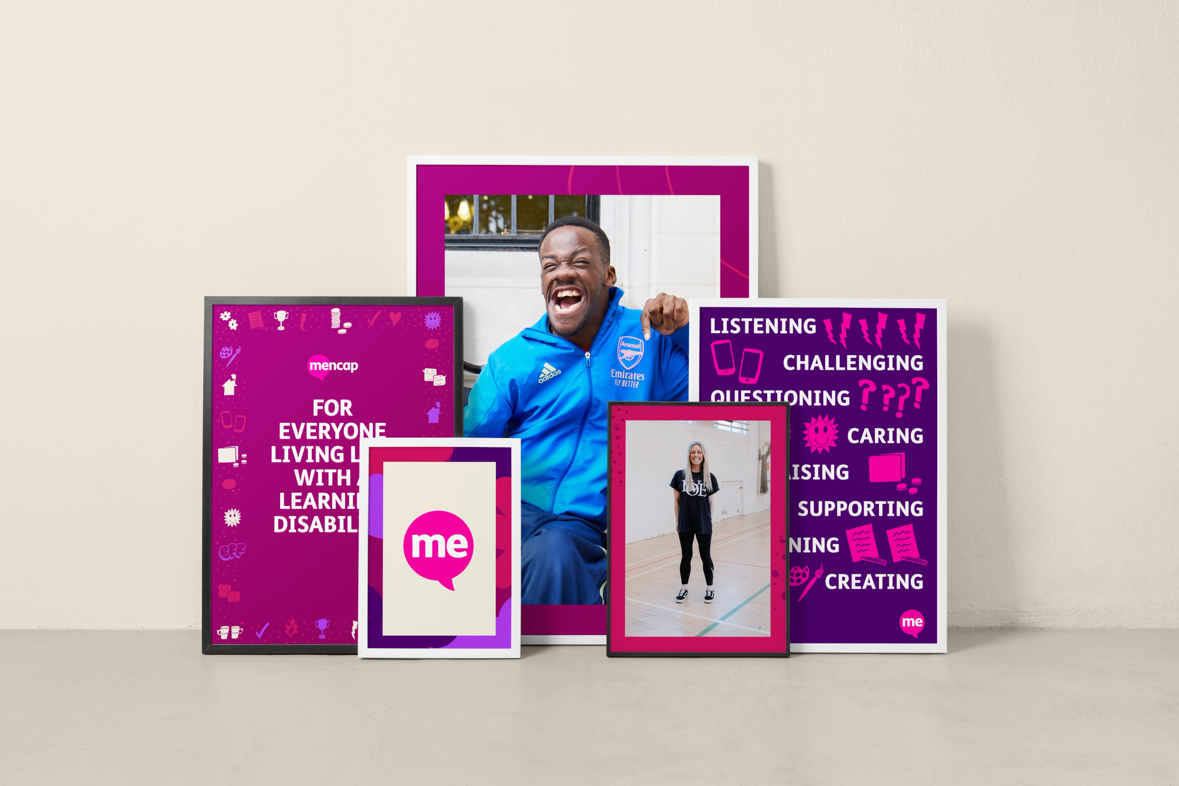 Mencap set of brand posters