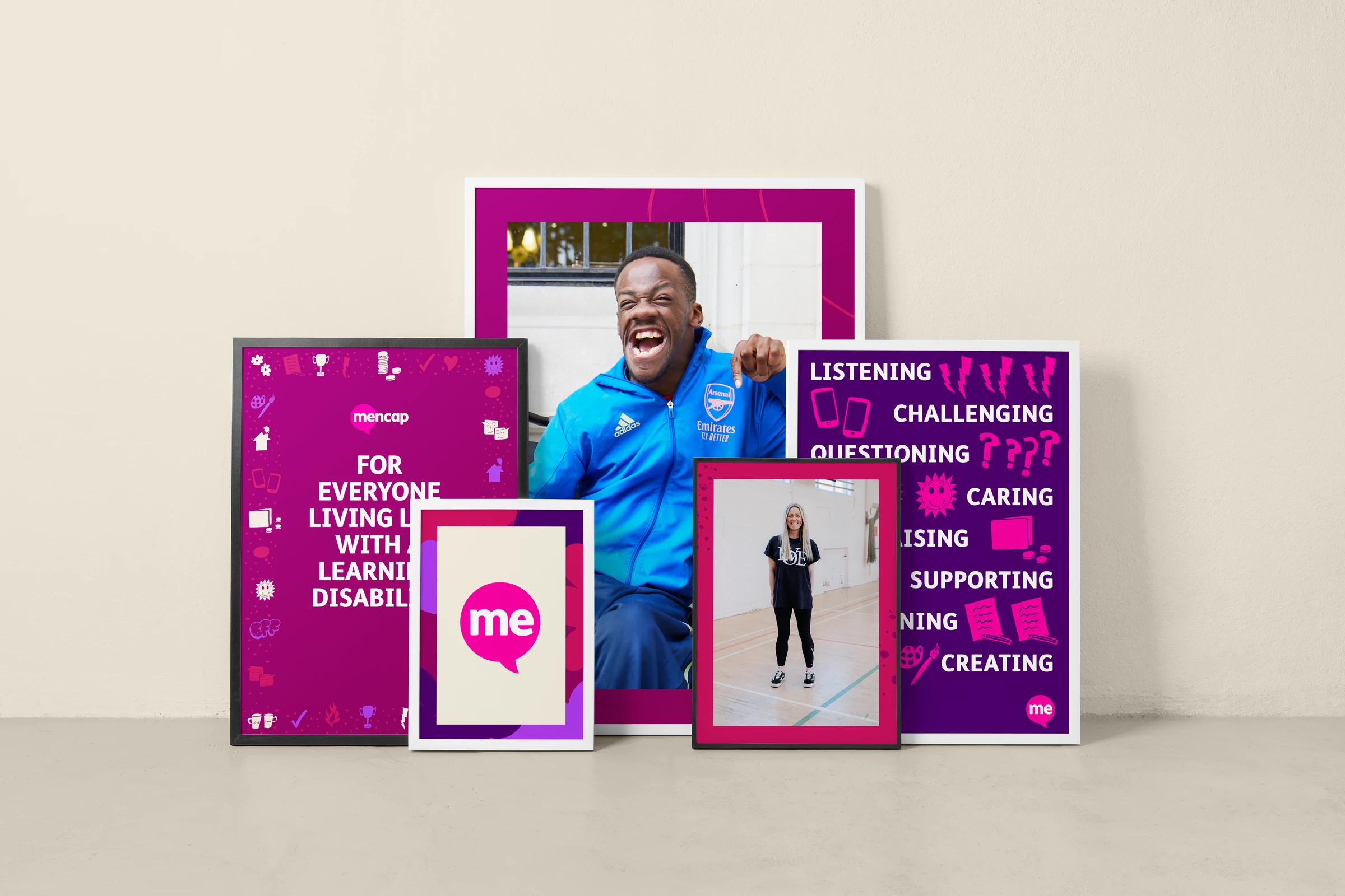 Mencap set of brand posters