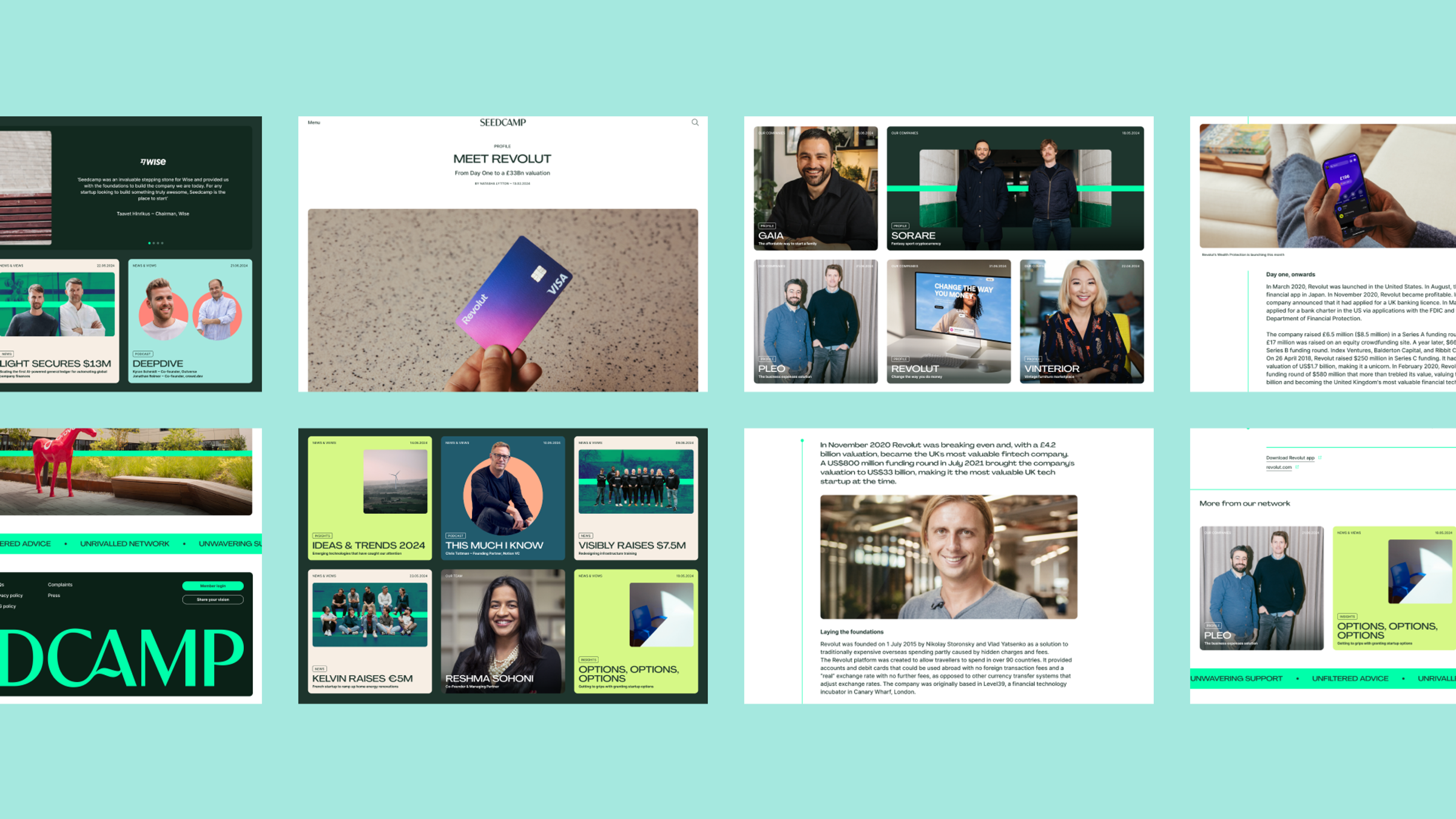 Seedcamp desktop overview