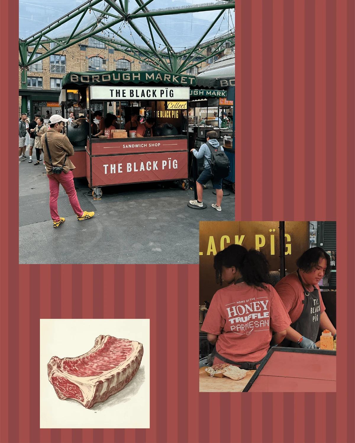 The Black Pig collage